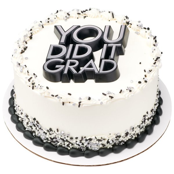 Cakedrake Graduation Success Theme Cake Topper, You Did It Grad-Cake Decor Lay-On 2/PKG. cake topper decor CD-DCP-25410-2/PKG